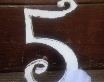 Shabby Chic Wall Decor, Shabby Chic Numbers, Number Decor