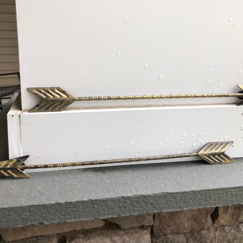 Arrows / Gold / Metal Art / Wall Decor / Set of Three / Home Etsy