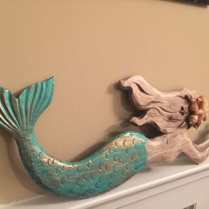 Mermaid/Beach Decor/ Mermaid Wall Decor/ Beach / Beach Decor/ Nautical/ Nursery/ Beach Hanging/ Girls Room/ Coastal Beach Decor