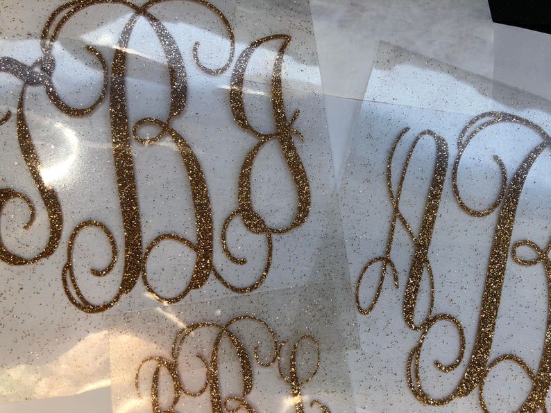 Iron on Monogram Iron on Decal Iron on Vinyl 72 Iron on | Etsy
