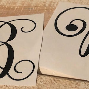 Aufkleber, Monogram, Auto Aufkleber, Laptop Decal, Vinyl Schriftzug, Yeti Cup Decal, Notizbuch Aufkleber 15x6