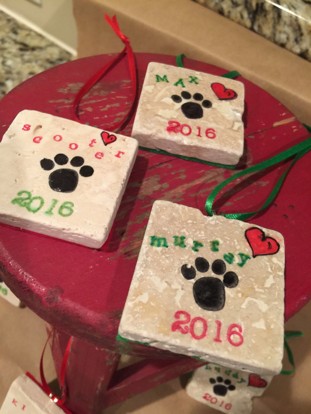 Personalized Ornament Puppy Love Ornament Dog Ornaments Etsy