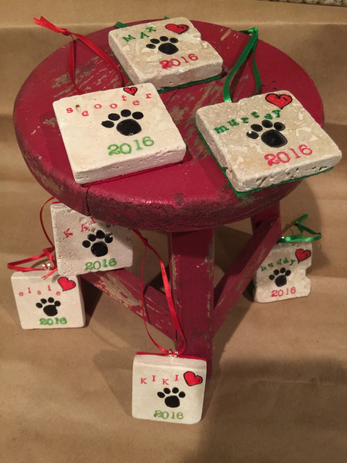 Personalized Ornament Puppy Love Ornament Christmas Etsy