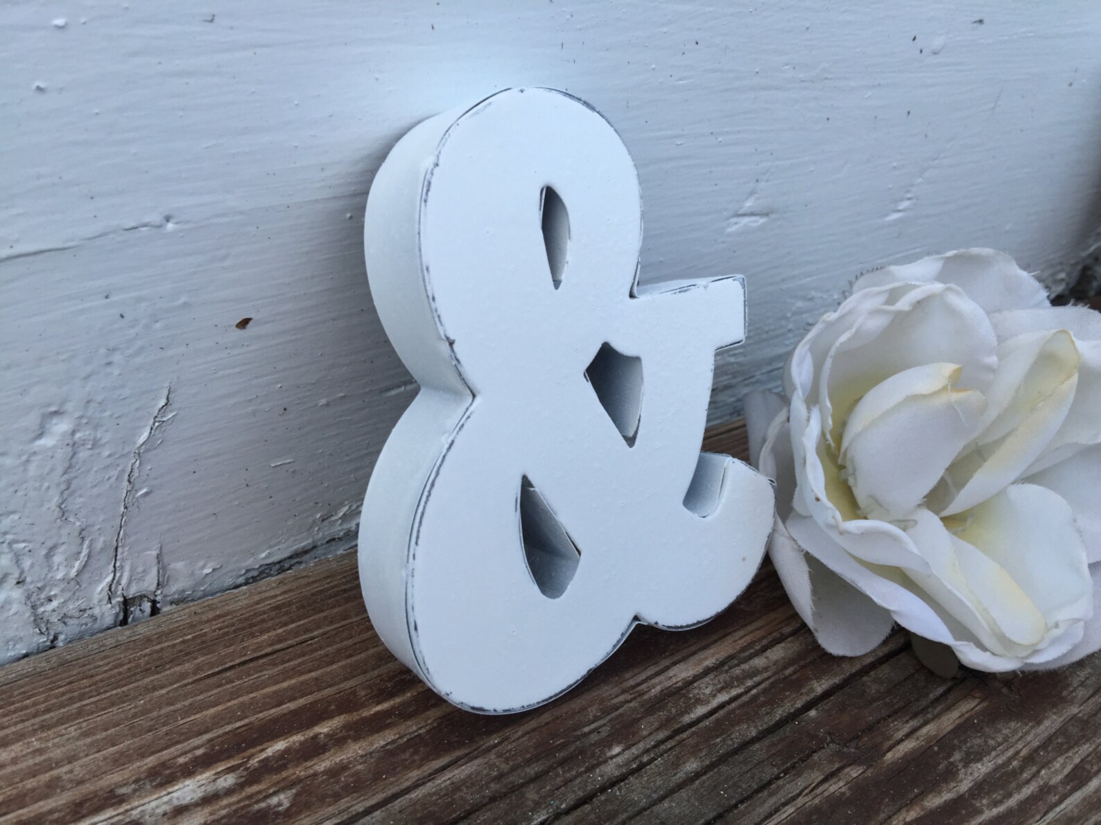 Shabby Chic Letter Wall Decor Monogram Ampersand Cake Etsy