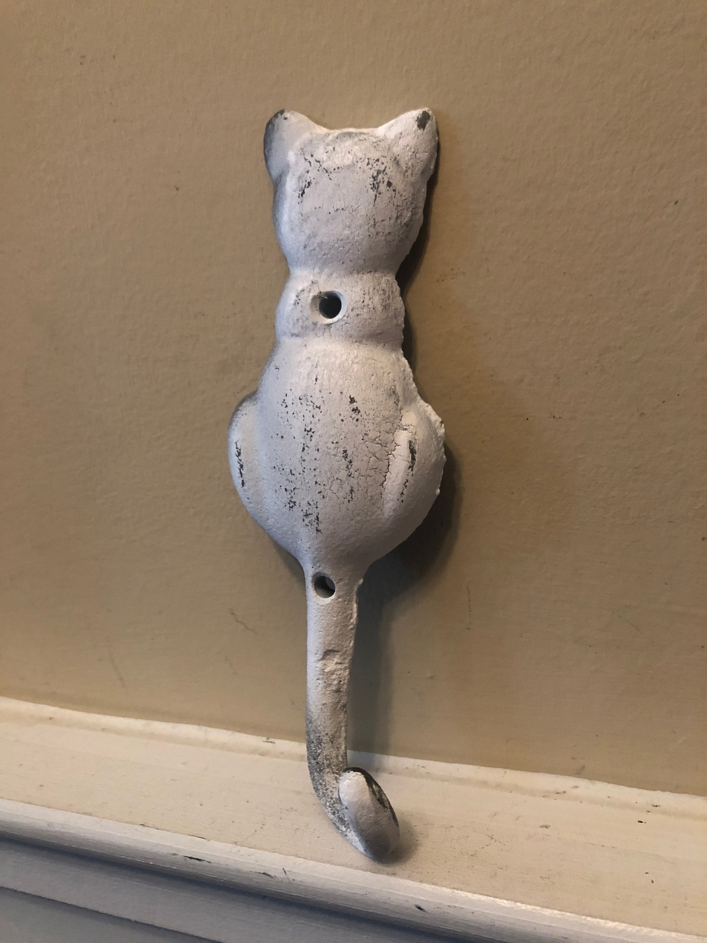 Cat/ Cat Hook/ Cat Decor/ Cat Wall Hook/ Cat Wall Hanger/ Etsy
