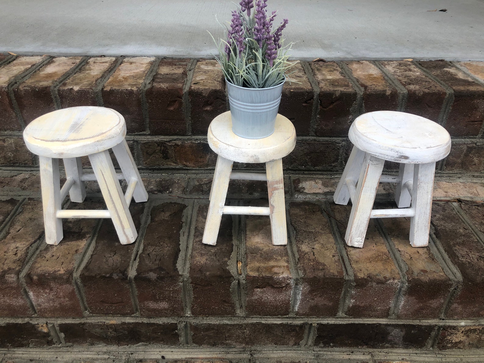 Mini Stool Riser Stool Riser Plant Stand Shabby Chic Stool Etsy