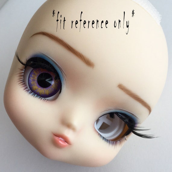 Iris 14mm Glass Stript BJD Eyes for Iplehouse Doll vivid Colorful purple/&Blue