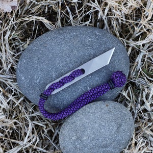 Acid Purple Diamond Paracord Nano Kiridashi