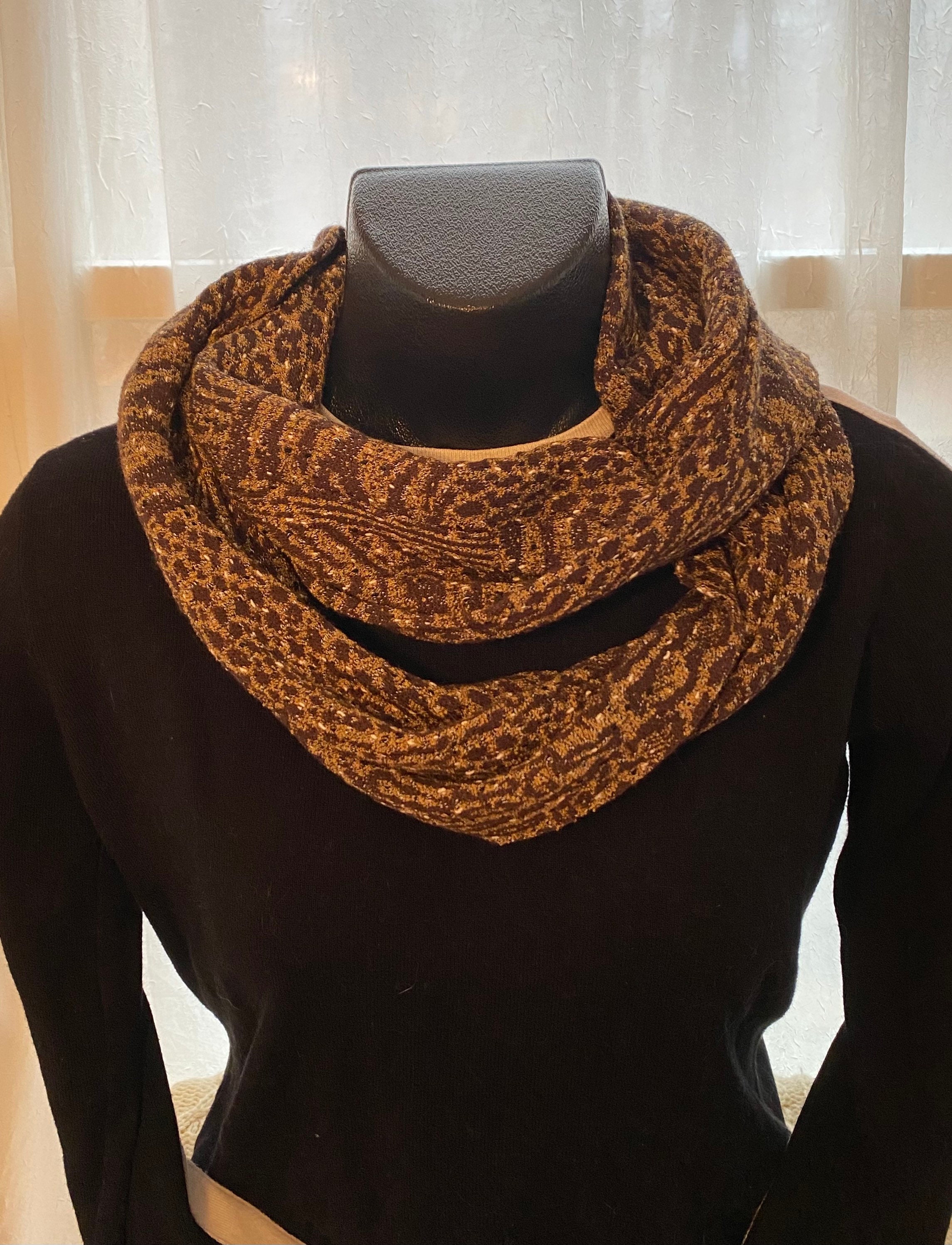 Misses’ Abstract Animal Print Infinity Scarf  Fun to Wear, Alone/Layered, Makes a Great Gift
