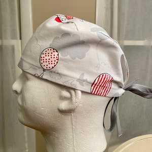 Unisex &quot;Winnie Poo&quot; Balloon Scrub Cap, CRNA, Chef, OR Hat, OR Tech, Chef, Scrub Hat, 1st Assistant, Labor Rn, Medical, Peds, Camping
