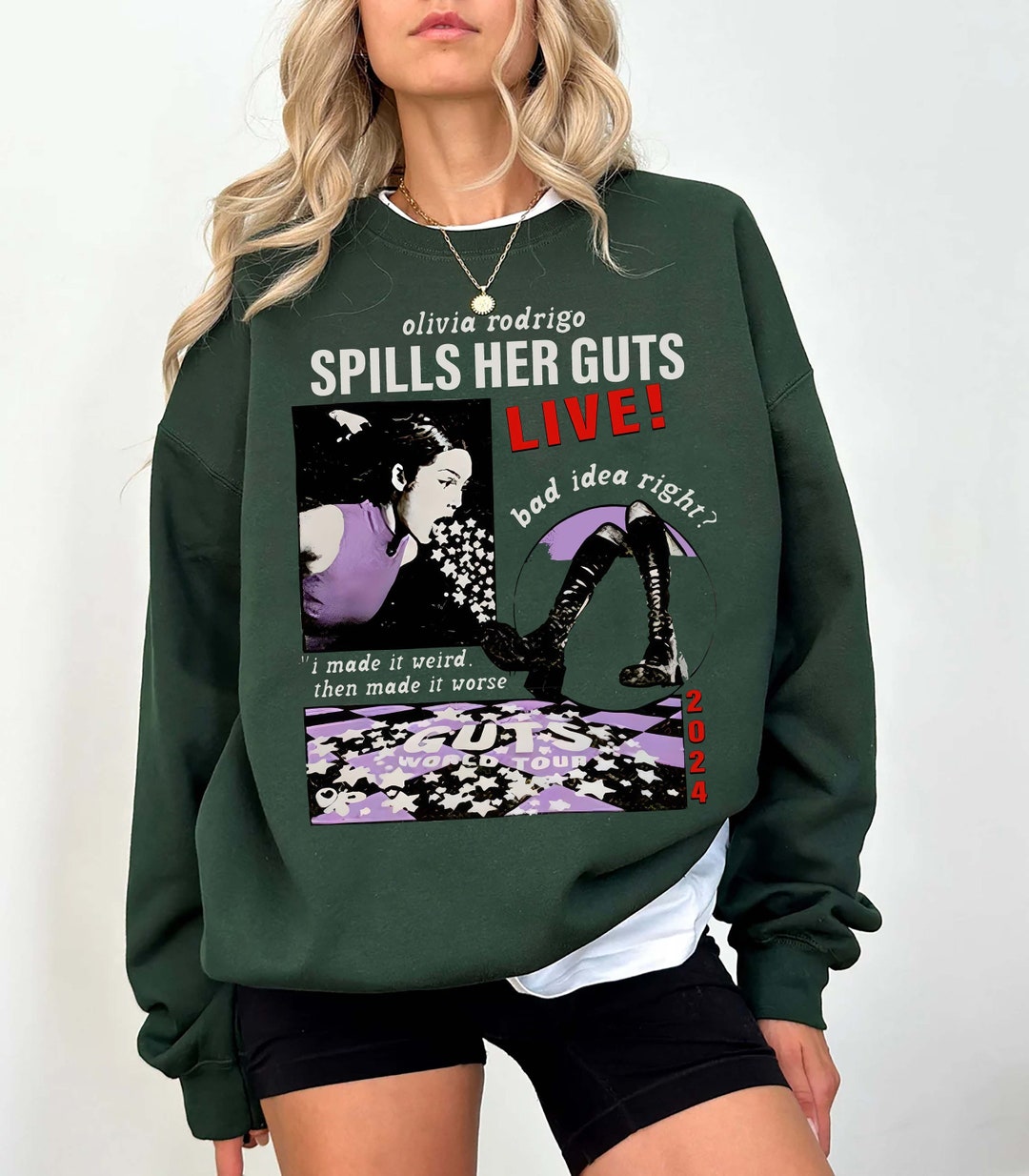 Olivia Rodrigo Guts Tour 2024 PNG, Die Guts World Tour 2024 Png, Olivia