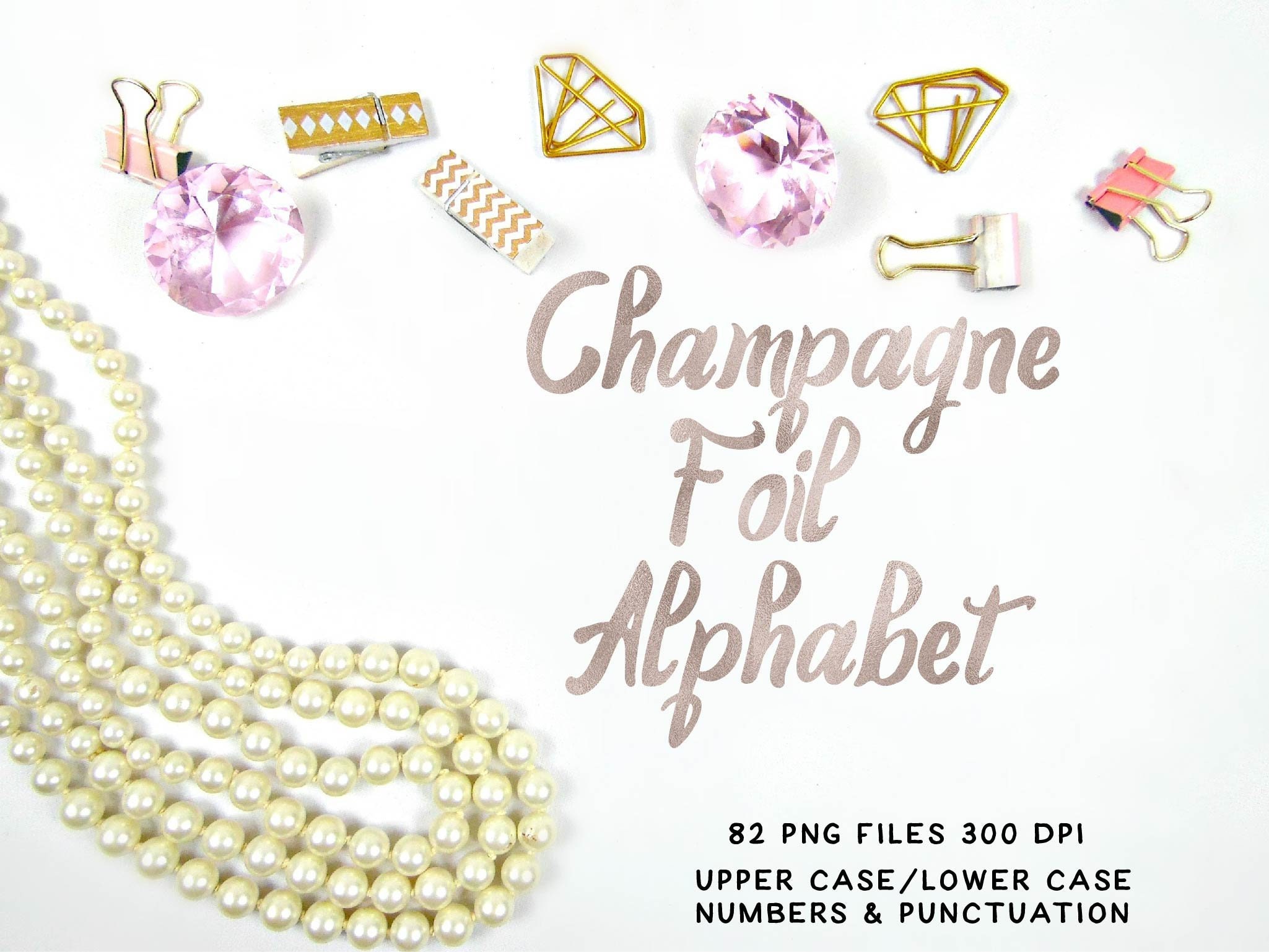 Foil Alphabet Clipart Digital Letters Clipart Foil Alphabet Etsy