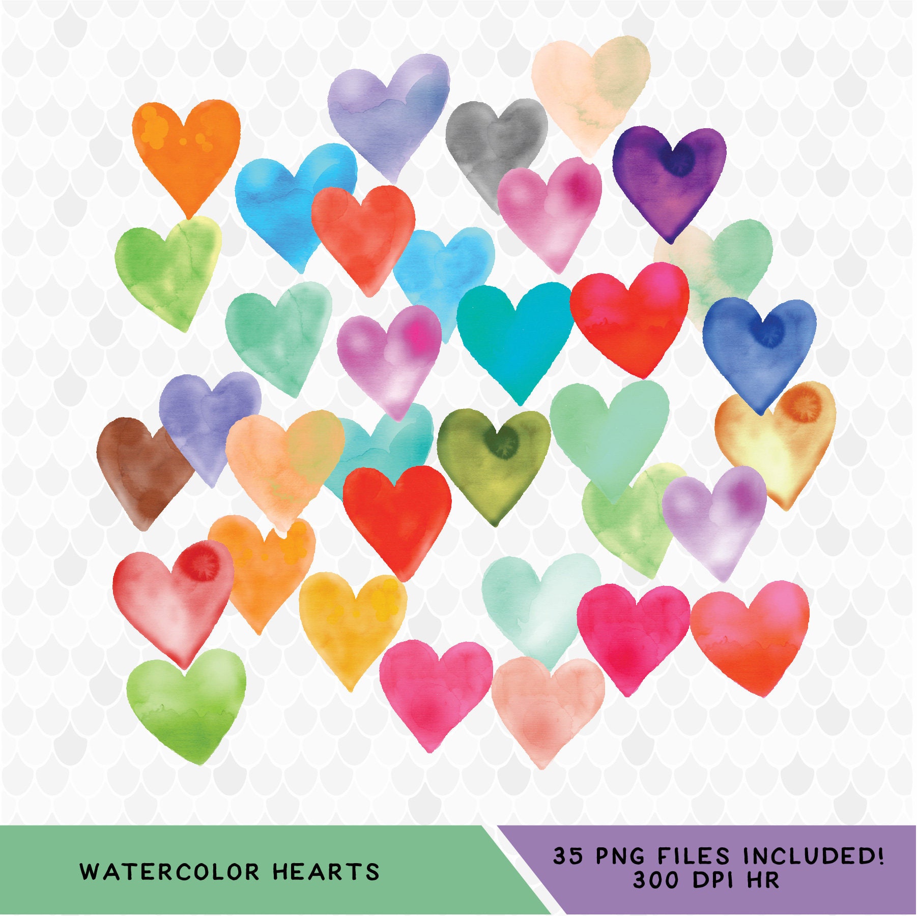 Download Watercolor Hearts Hearts Clipart Watercolor Clipart Heart ...