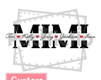 Free Free 127 Grandma With Grandkids Names Svg SVG PNG EPS DXF File