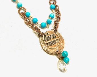 Live Lucky Horseshoe Layered Necklace