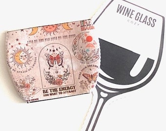 Wine Glass Cozy - Bohemian Style - Inspirational- Nature Inspired- Party Gift - Host / Hostess Gift - Wedding Party