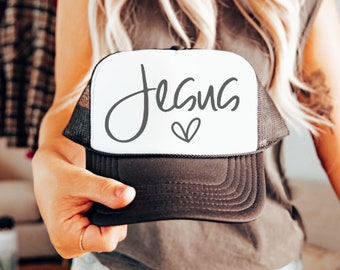 Trucker Hat  | Jesus (with Heart)