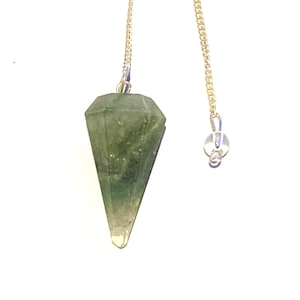 Green Fluorite Pendulum + Gemstone