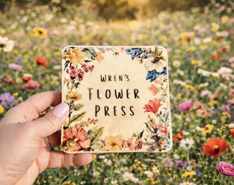 Flower Press | Craft Kit | Personalized | Pressed Flowers | Nature Gift