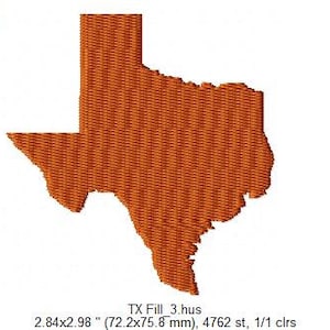 Texas State Embroidery Design