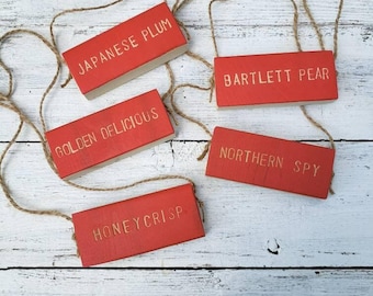 Custom Cedar Wood Tree Markers: Garden Plant Tags
