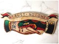 Trust No One Wood Tattoo Sign: Hand-Cut Sailor Jerry Style Wall Art