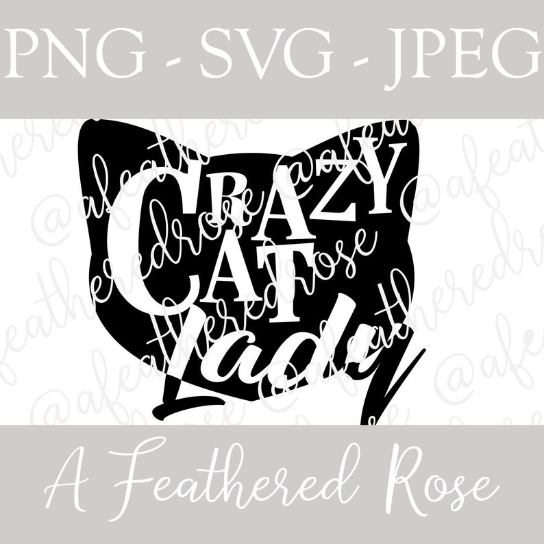 Download Crazy Cat Lady Svg Png Jpeg Etsy 3D SVG Files Ideas | SVG, Paper Crafts, SVG File