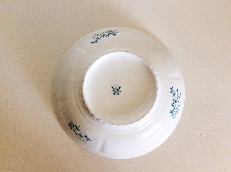 Serving Bowl Boho Decor Pasta Bowl Farmhouse Decor Rustic Decor Salad Bowl Vintage Transferware Modern Decor Basin