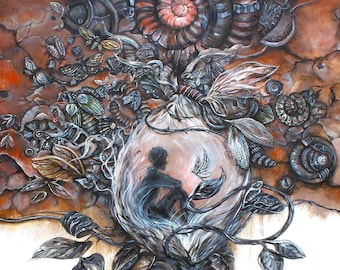 Jack & the Beanstalk / Print of Original Ink Illustration - Etsy