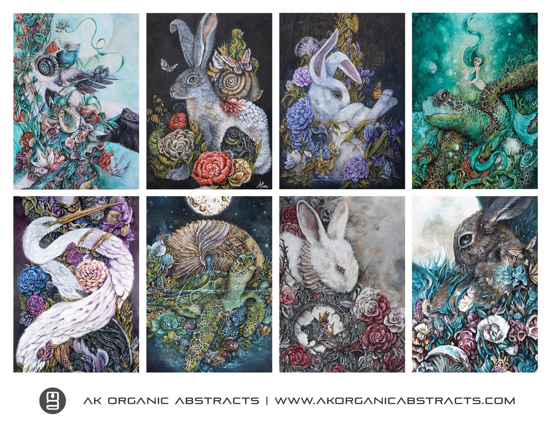 Print Download, Fantasy Art Cards ACEO, Digital Download, Collectable