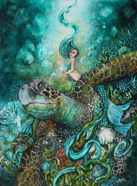 Mermaid on sale wall art