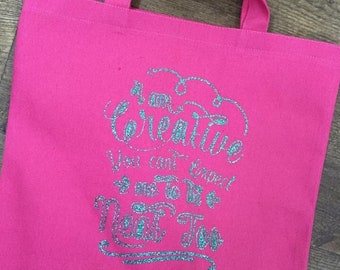 Custom Glitter Tote