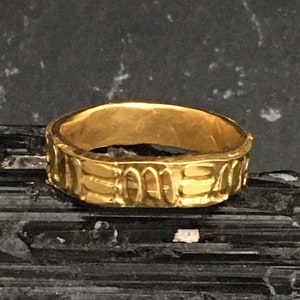 Thin Ring Band - 1 of 15 different rings to choose from (see 2nd photo), 22ct Gold vermeil over Brass.