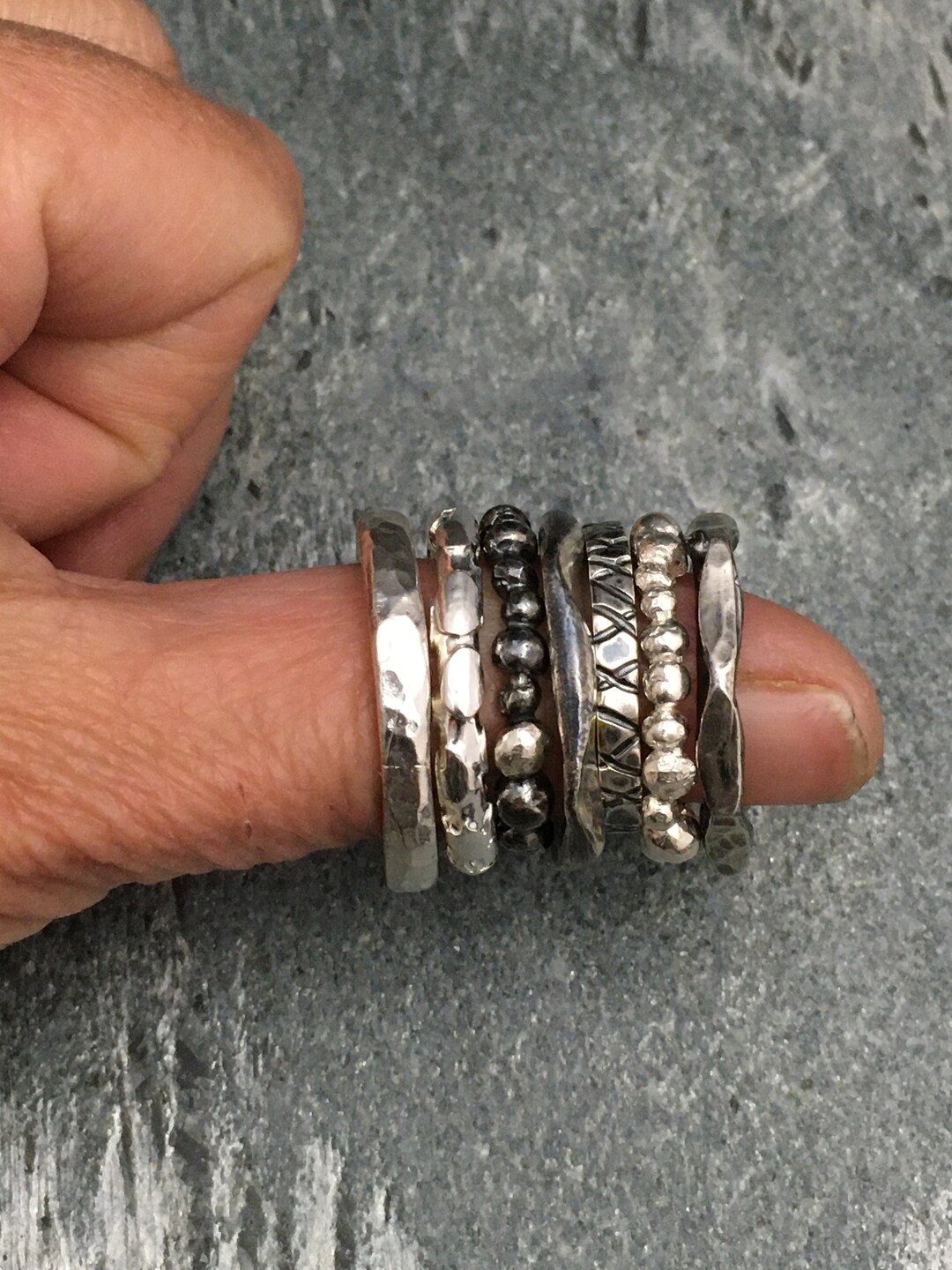 Sterling Rings Sterling Silver Rings - 7 Different Designs (see Following Photos) - Etsy