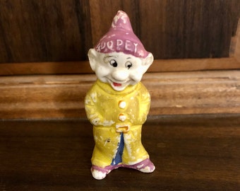 Vintage Antique 1930's Walt Disney Dopey Bisque Figure Snow White Dwarf Figurine