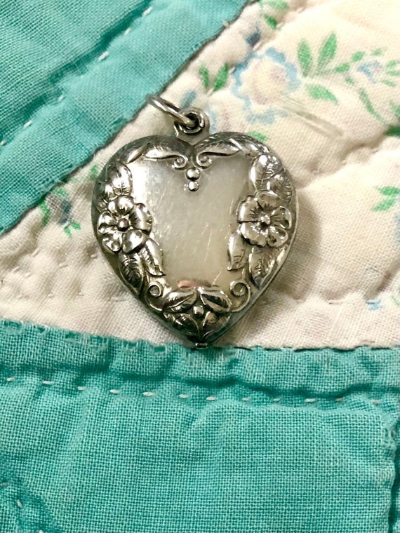 Antique Vintage Victorian Sterling Silver Repousse