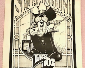 Rare 1977 LRS 102 Victor L. Troutman Walrus Poster  St. James Court Art Fair