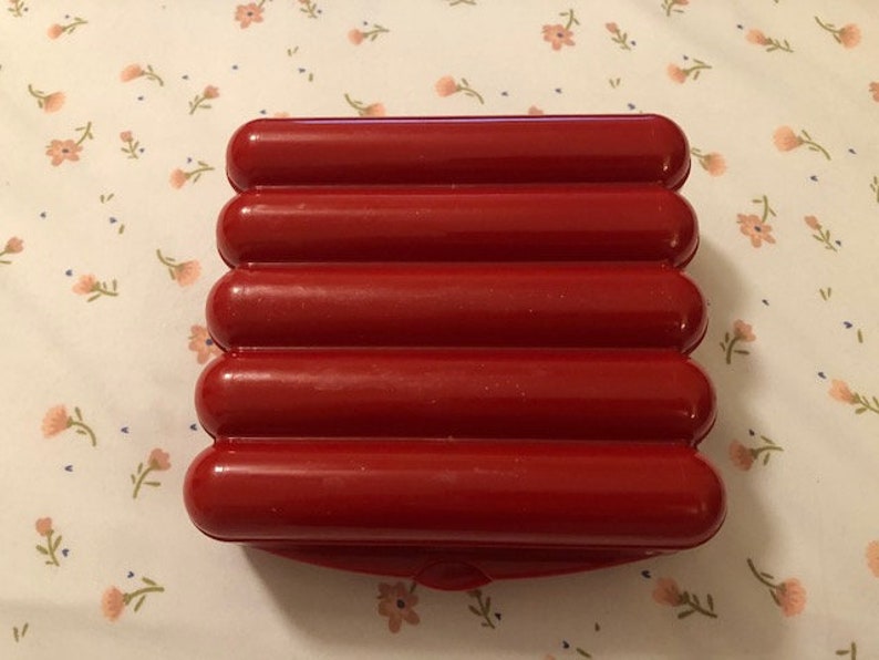 JOE Red Plastic Hot Dog Storage Container Holder Etsy