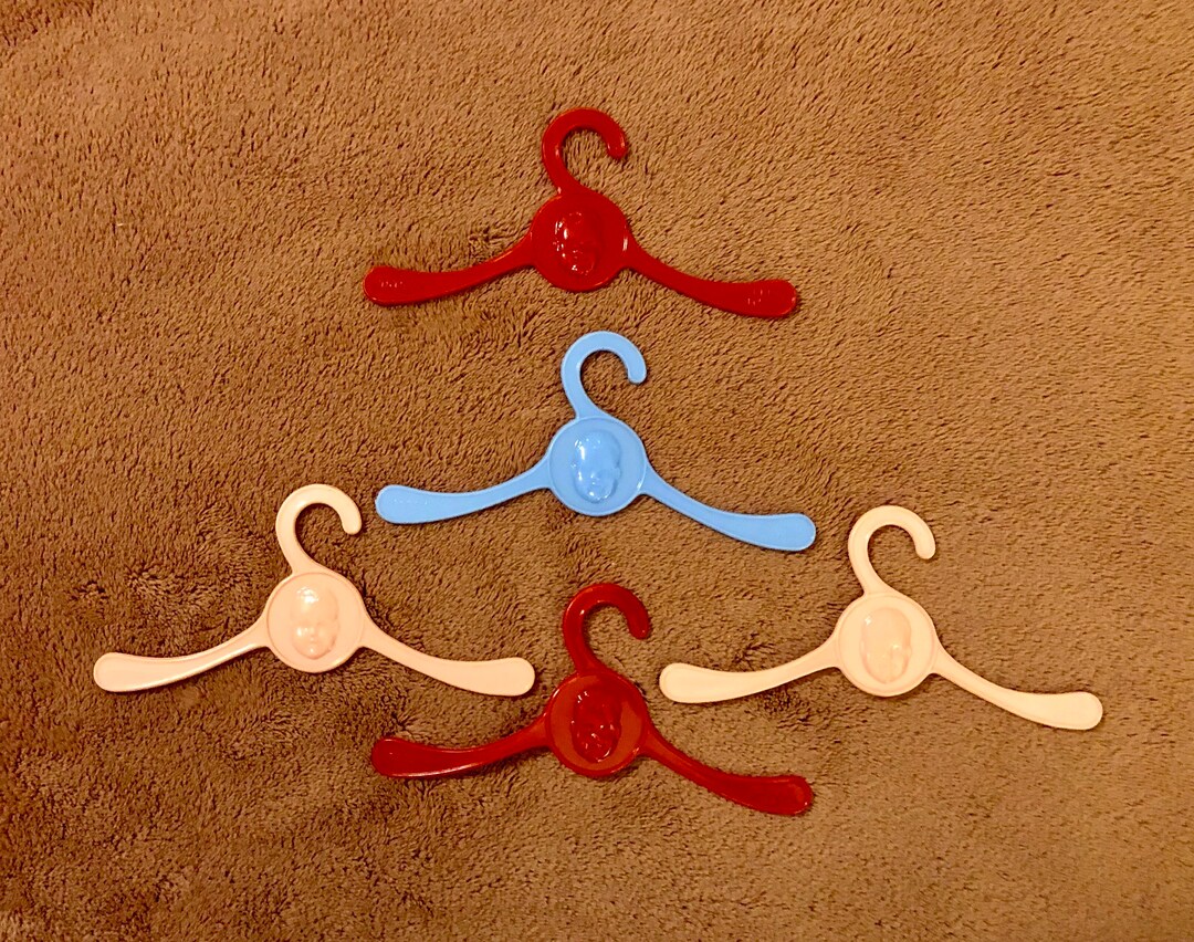 5 Vintage Plastic TOTSY Baby Face Doll Clothes Hangers Etsy