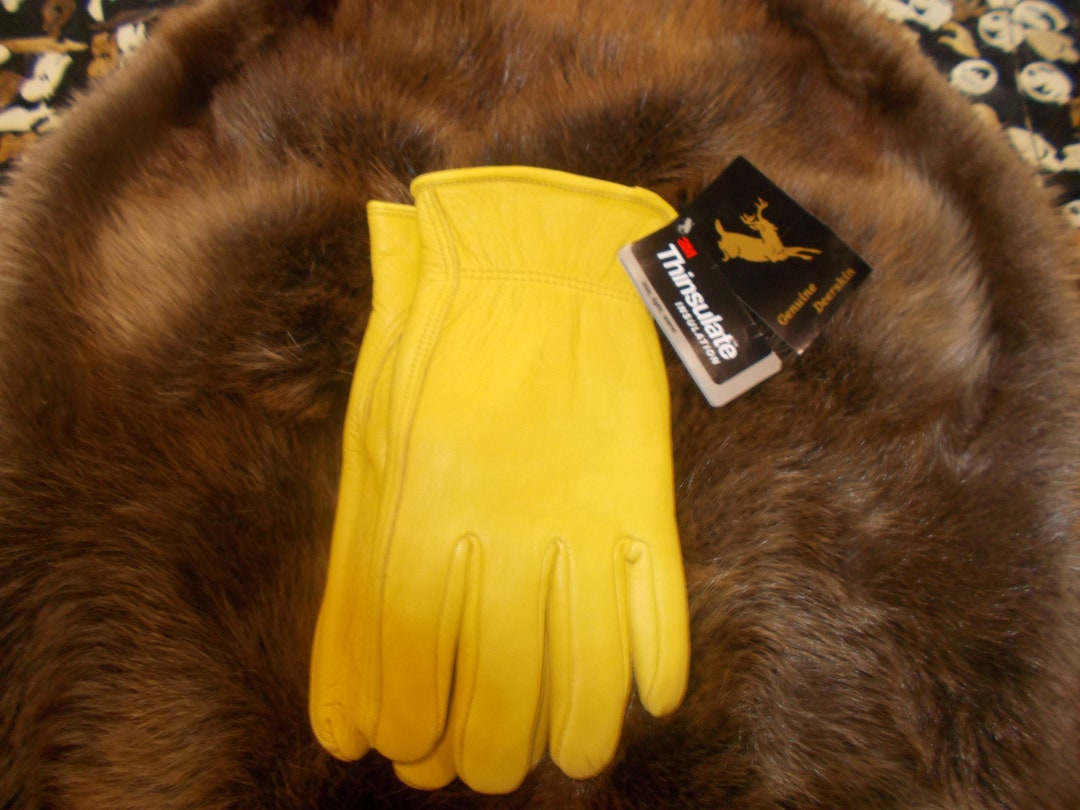 Genuine Lined Deer Skin Glove Very Nice Soft Leather Gloves Comes in