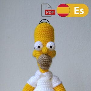 Homero Simpson - The Simpsons -  Patrón Amigurumi (ESPAÑOL)