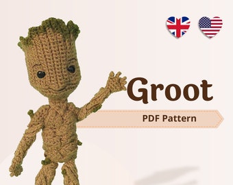GROOT - Patron Amigurumi au crochet (ANGLAIS)