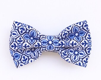 Papillon per bambino maiolica blu,cravattino bambini,paggetto cerimonia,accessori blu per bimbo e neonati,bebè,maschietto,maioliche sicilia