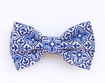 Papillon per bambino maiolica blu,cravattino bambini,paggetto cerimonia,accessori blu per bimbo e neonati,bebè,maschietto,maioliche sicilia