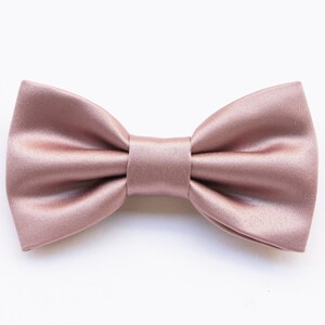 Papillon A Clip Ecopelle Bianco Perla E Oro Rosa &ndash; Fatto A Mano In Australia, Uomo/ragazzo