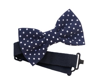 Papillon blu a pois per Bambino,Azzurro,Fucsia,Rosso,regalo per bambino,ragazzo,papillon per paggetto elegante,abito cerimonia bimbo,pagetto