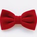 Papillon per bambino in velluto rosso,farfallino bimbo ragazzo 0/12