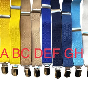 Braces for children from 6 months to 12 years, various colors braces for wedding pageboy, baby ceremony braces, baptism, baby ceremony image 3