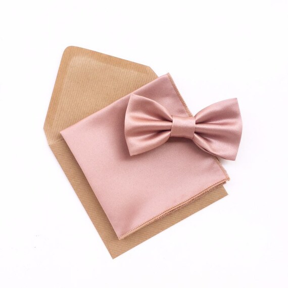 Papillon e pochette rosa gold per uomopapillon per sposo oro | Etsy Italia