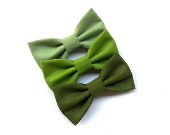 Pajarita de hombre en algodón verde salvia, verde prado y verde oliva. Idea de regalo para hombres, boda de temática verde, boda de verano y otoño.